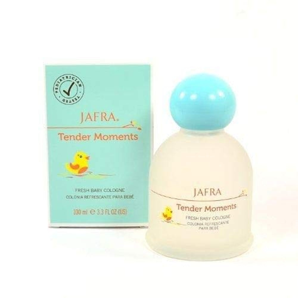 JAFRA Tender Moments baby cologne bottle and packaging on a white background