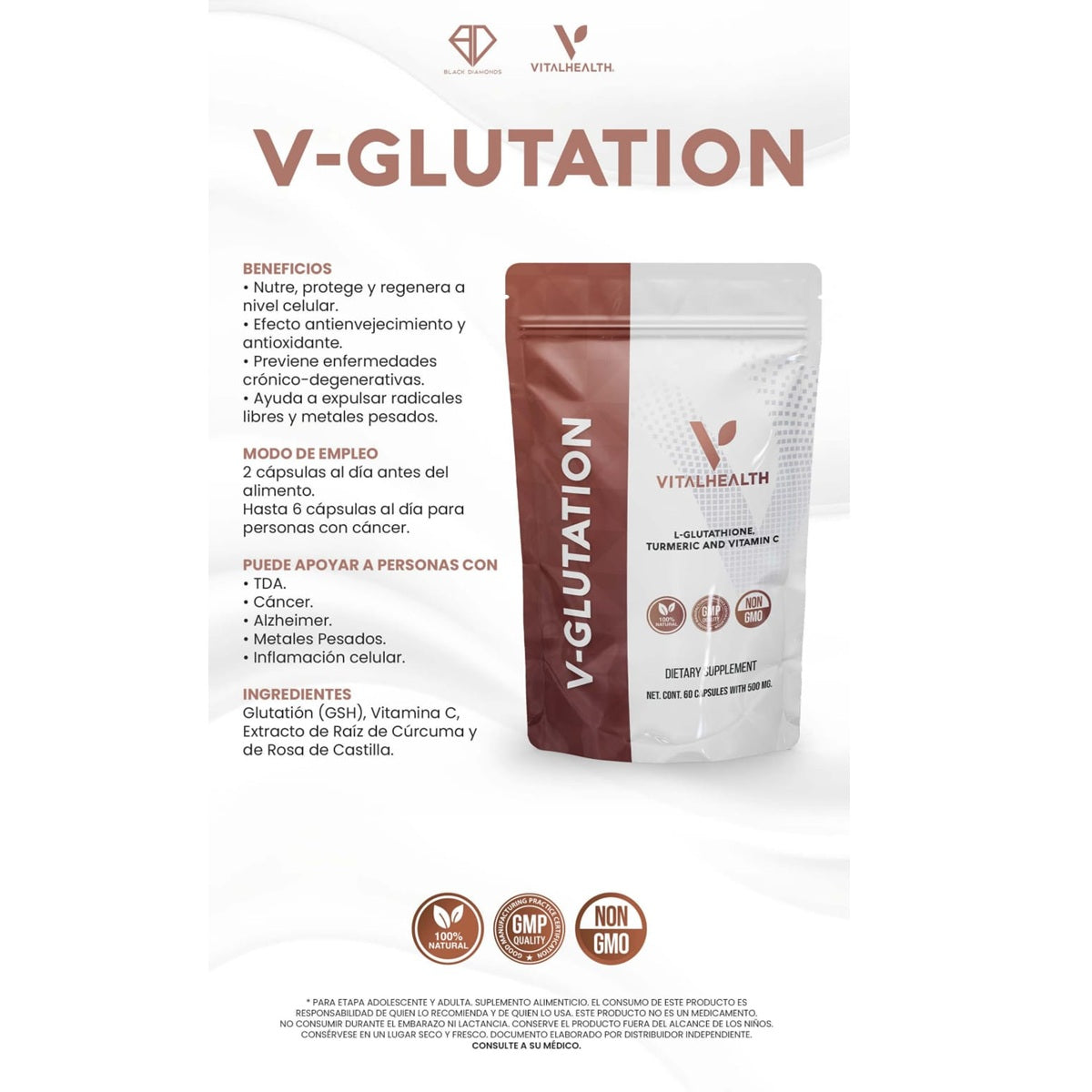 vital health glutathione Vibe L Tablets 500Mg With Vitamin E-C Glutathione IV Therapy Specialist Near