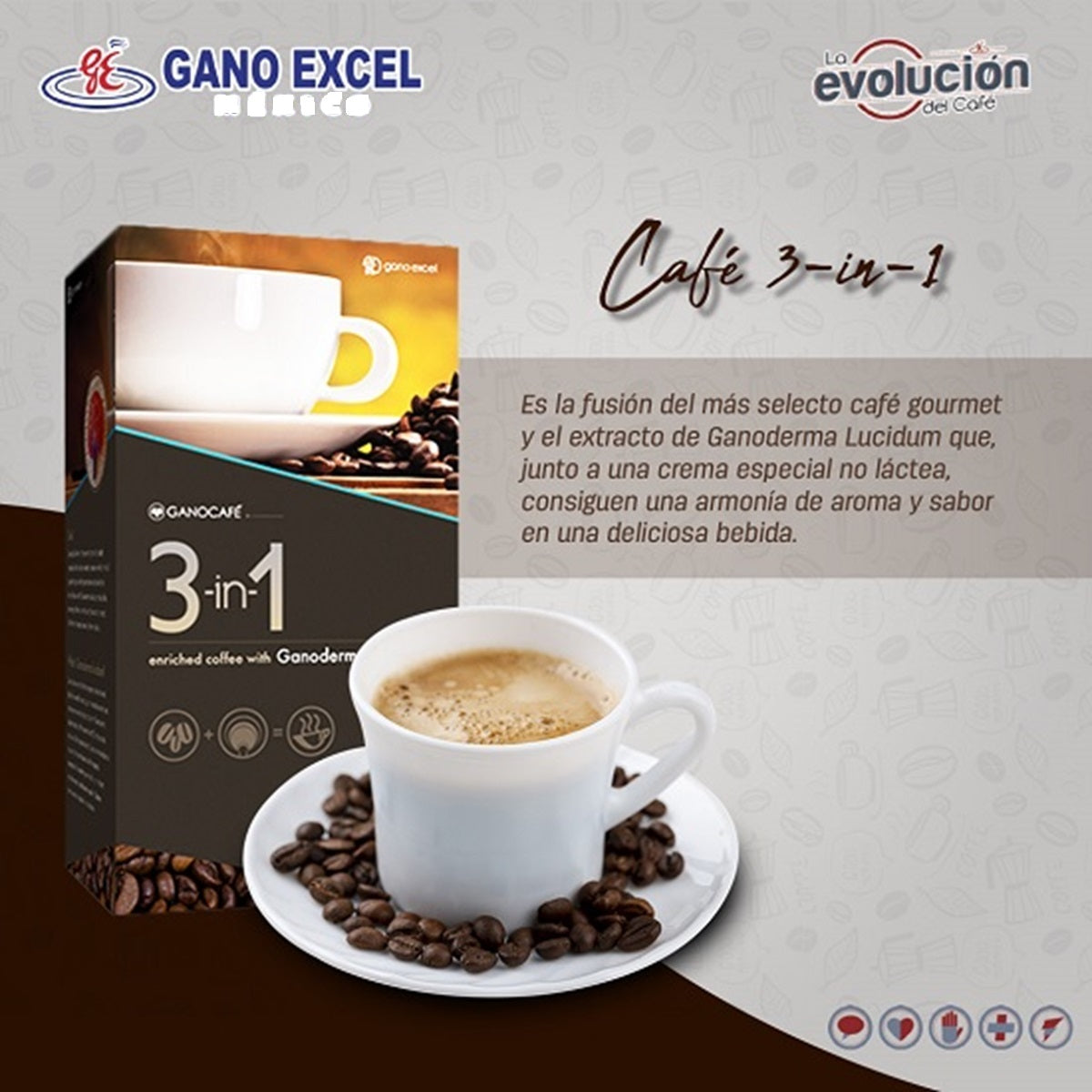 CAFE CON GANODERMA   3 IN 1 GANOCAFE