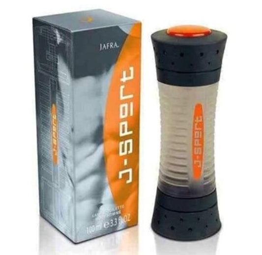 J-Sport perfume bottle and packaging on a white background